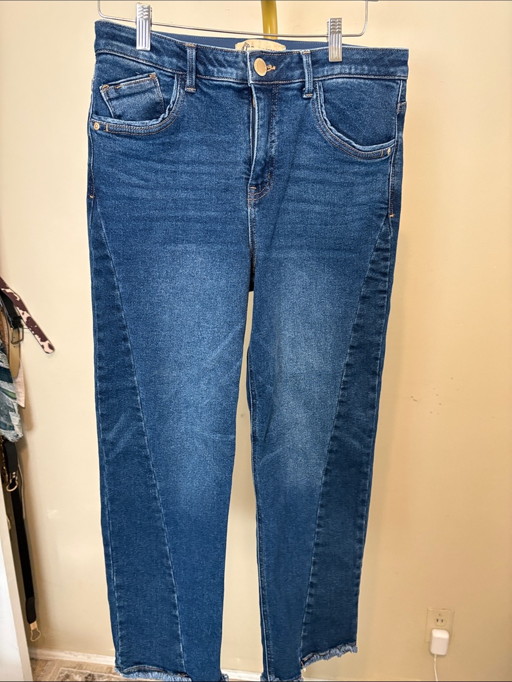 Democracy Straight Leg Jeans in Medium Blue Wash
